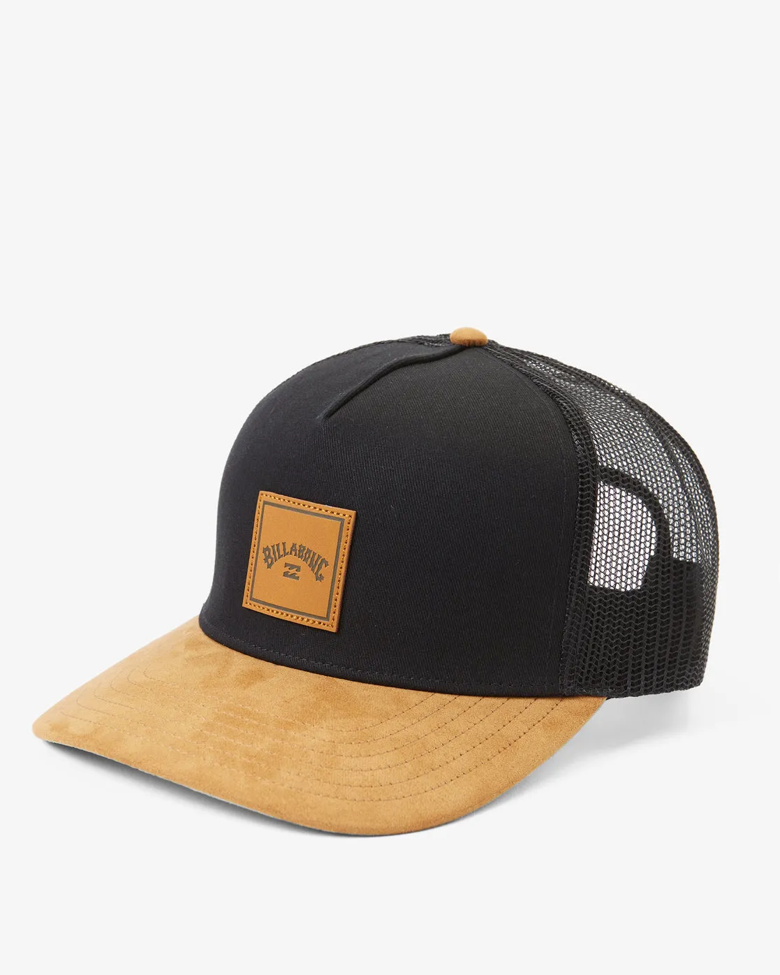 Stacked Trucker Hat - Black/Tan