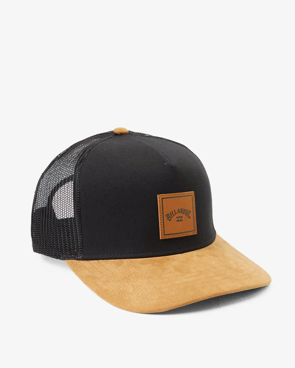 Stacked Trucker Hat - Black/Tan