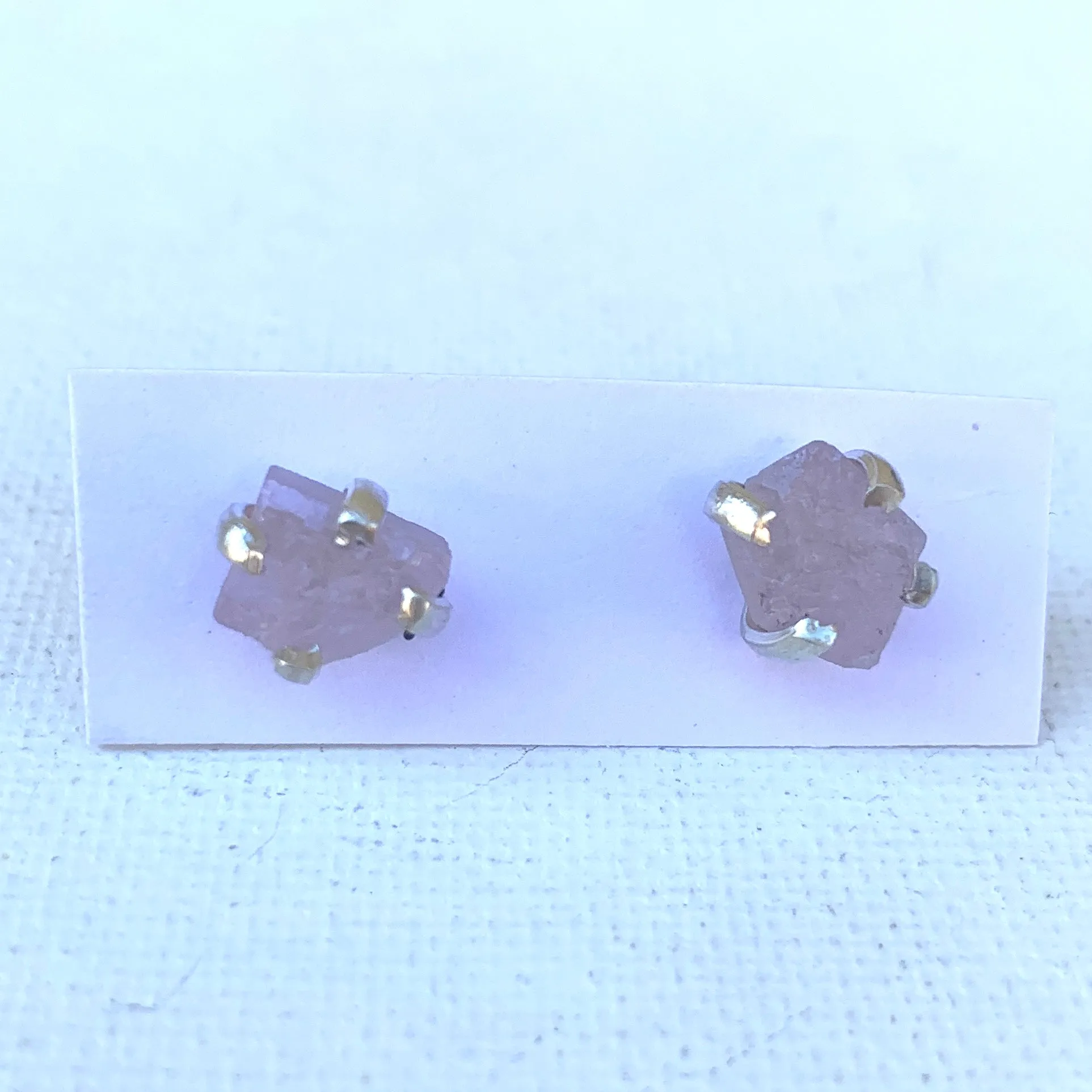 Sterling Earrings with Prong Settings