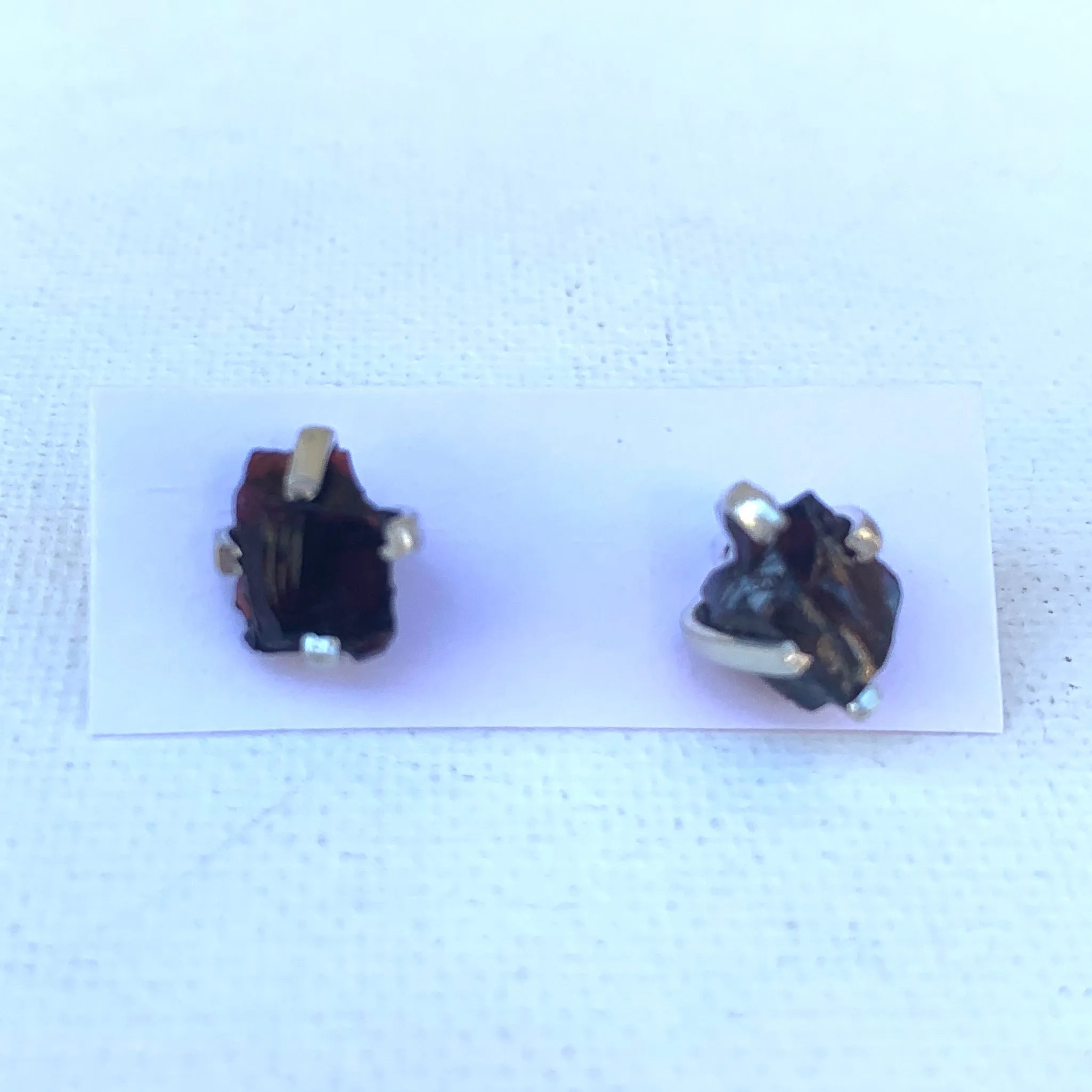 Sterling Earrings with Prong Settings