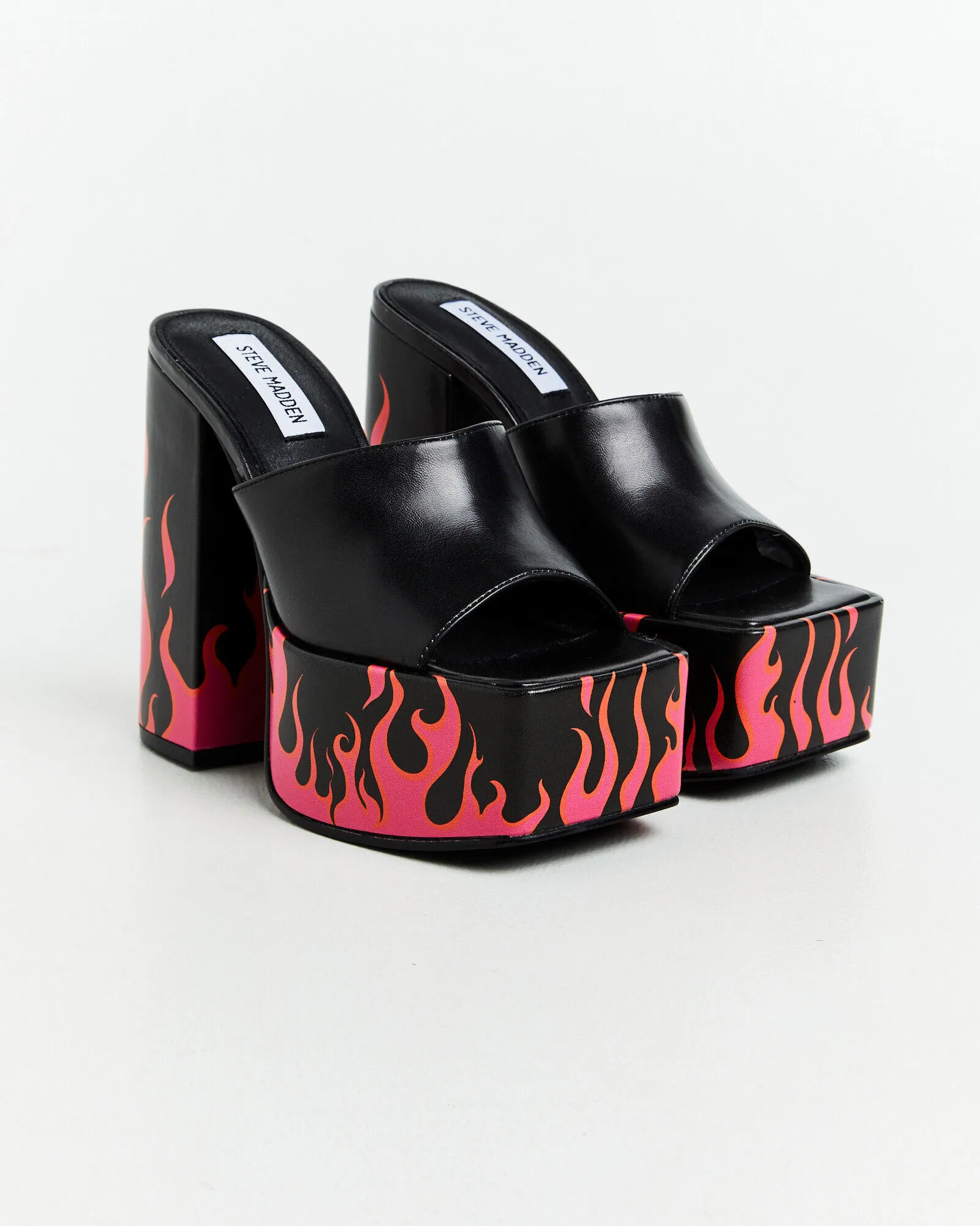 Steve Madden Trixie Heels Black Fuscia