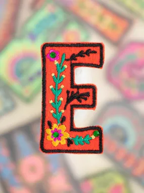 Stick-On Letter Patch - E