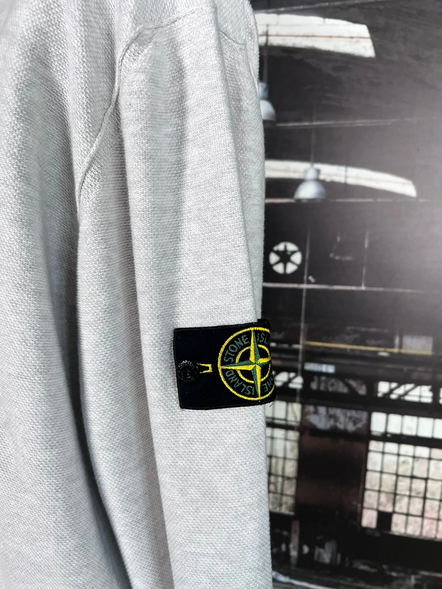 STONE ISLAND KNITTED FULL ZIP SWEATSHIRT