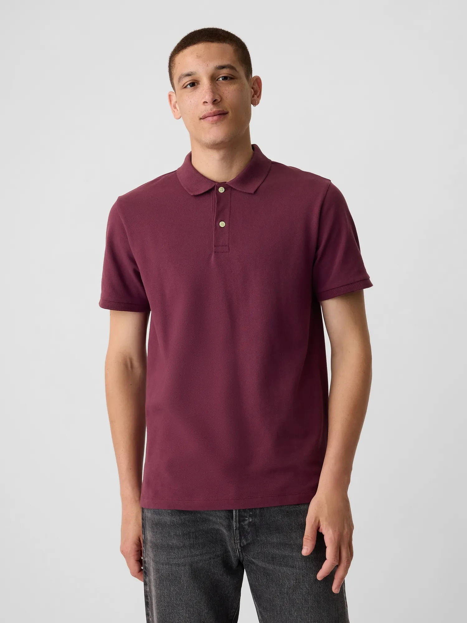 Stretch Pique Polo Shirt