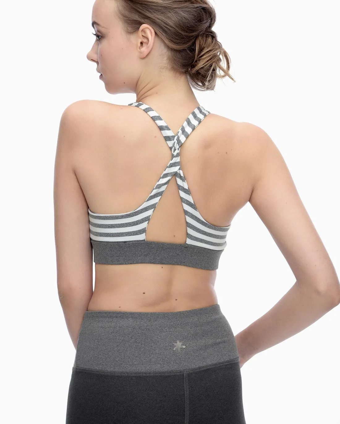 Studio Striped Twist Bra