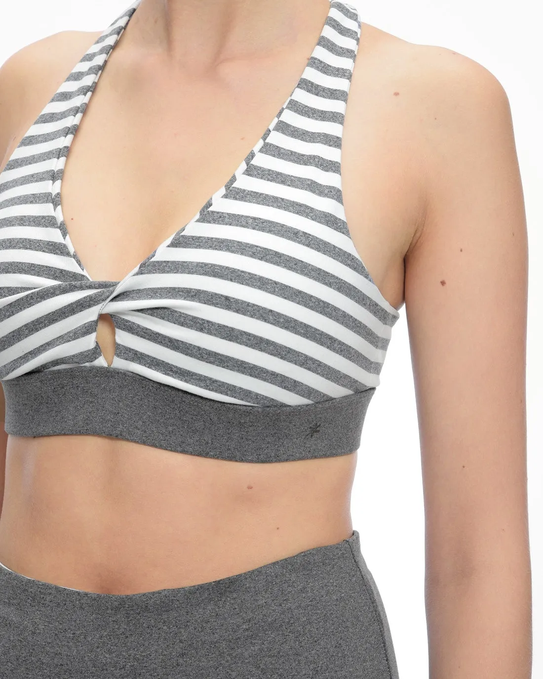 Studio Striped Twist Bra