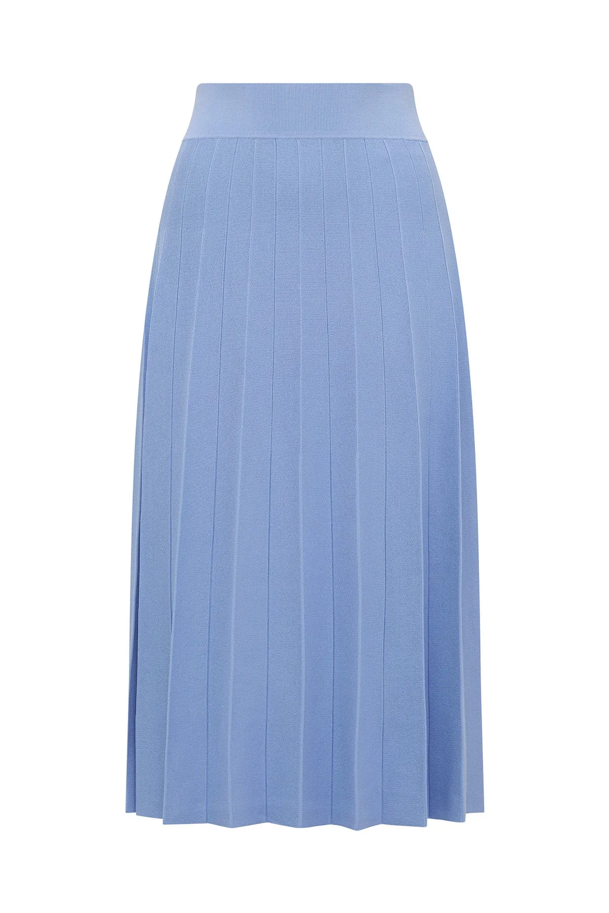 Sunray Knit Skirt - Bluebell