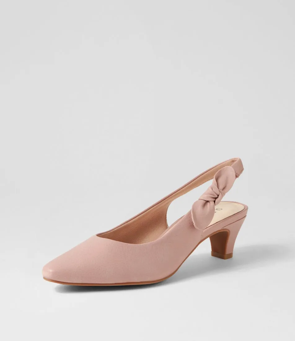 SUPERSOFT Lilybeth2 Warm Rose Leather Heels