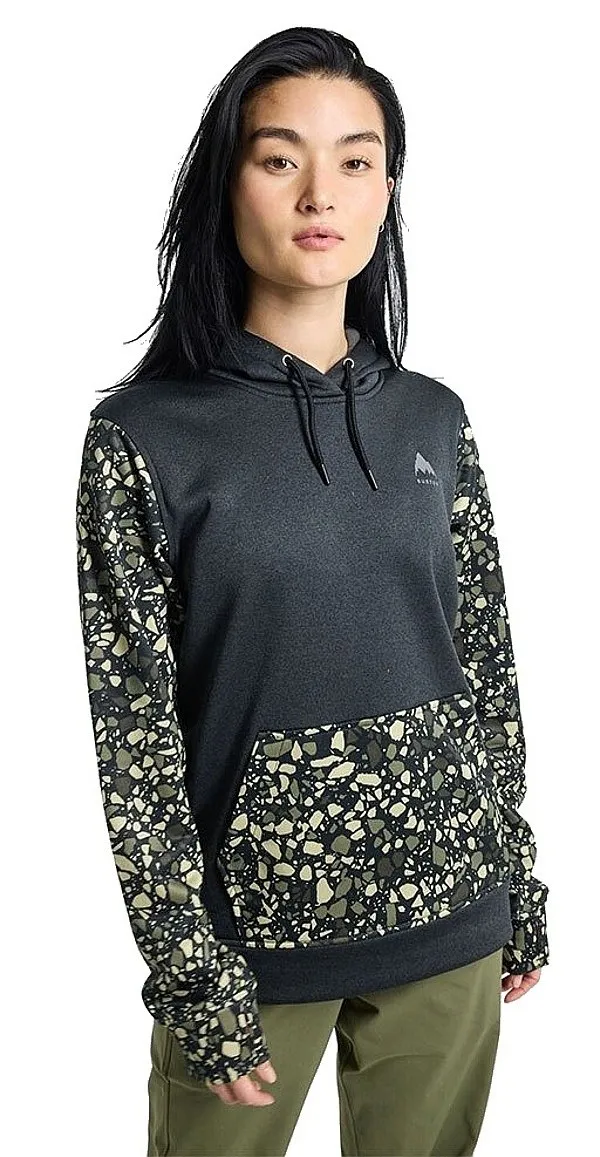 sweatshirt Burton Oak Pullover - True Black Heather/Sediment - women´s