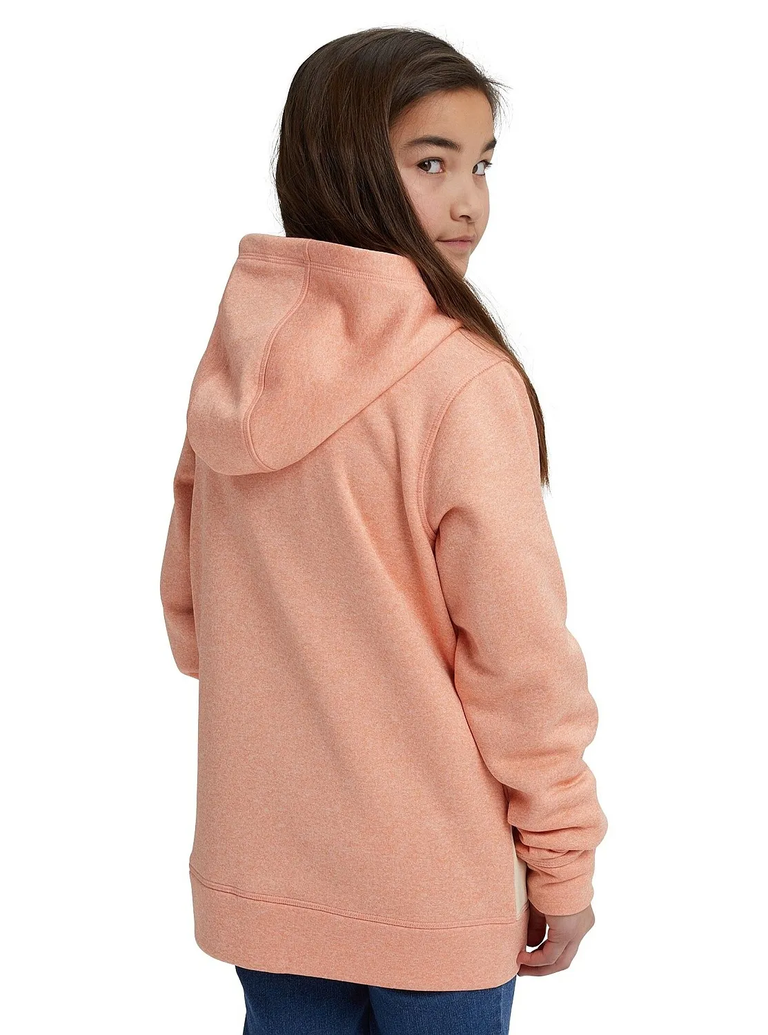 sweatshirt Burton Oak Zip - Pink Dahlia Heather/Créme Brulée Heather - unisex junior