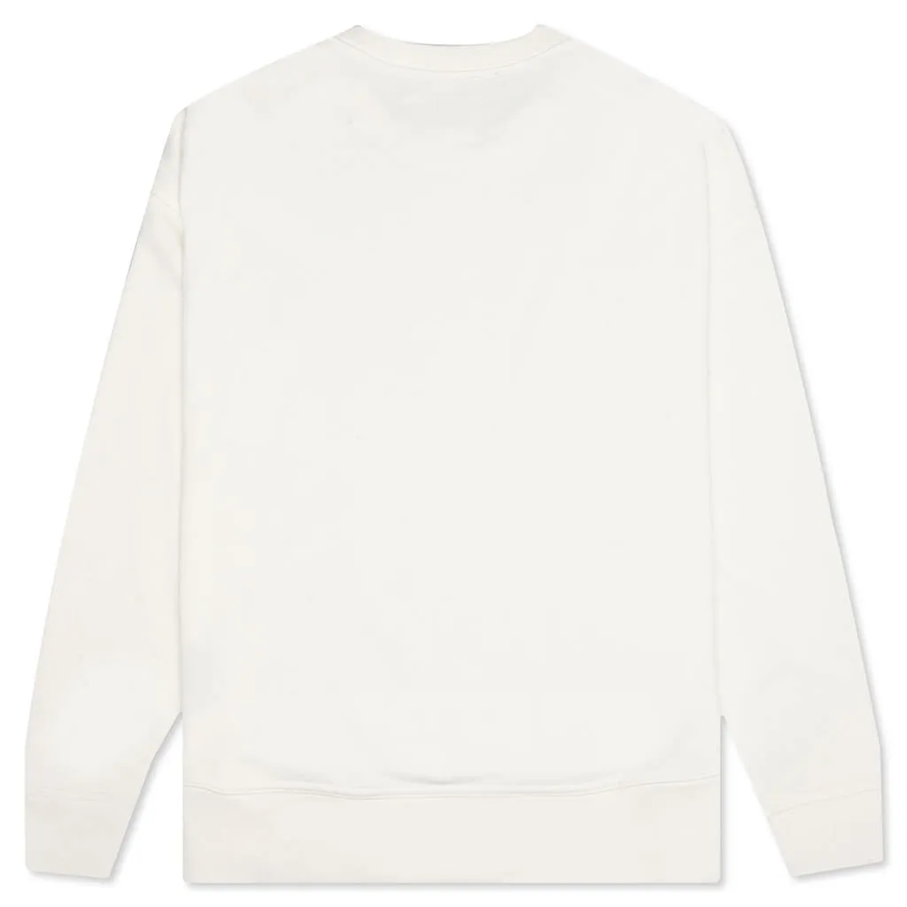 Cotton Long Sleeve Sweatshirt - Natural