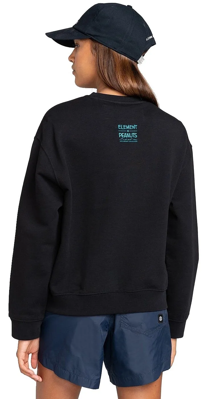 sweatshirt Element Peanuts Crew - Flint Black - women´s