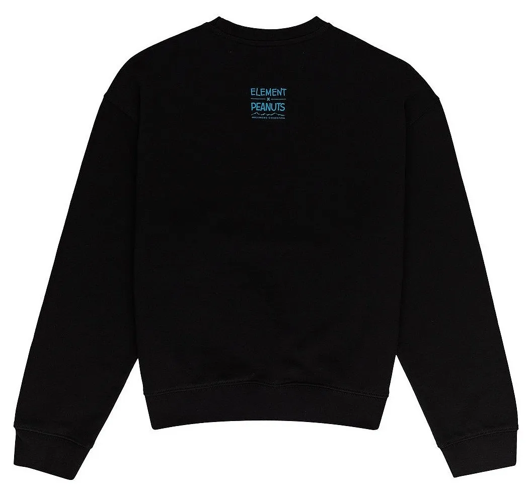 sweatshirt Element Peanuts Crew - Flint Black - women´s