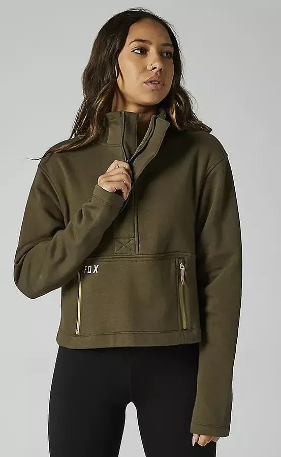 sweatshirt Fox Calibrated DWR - Olive Green - women´s