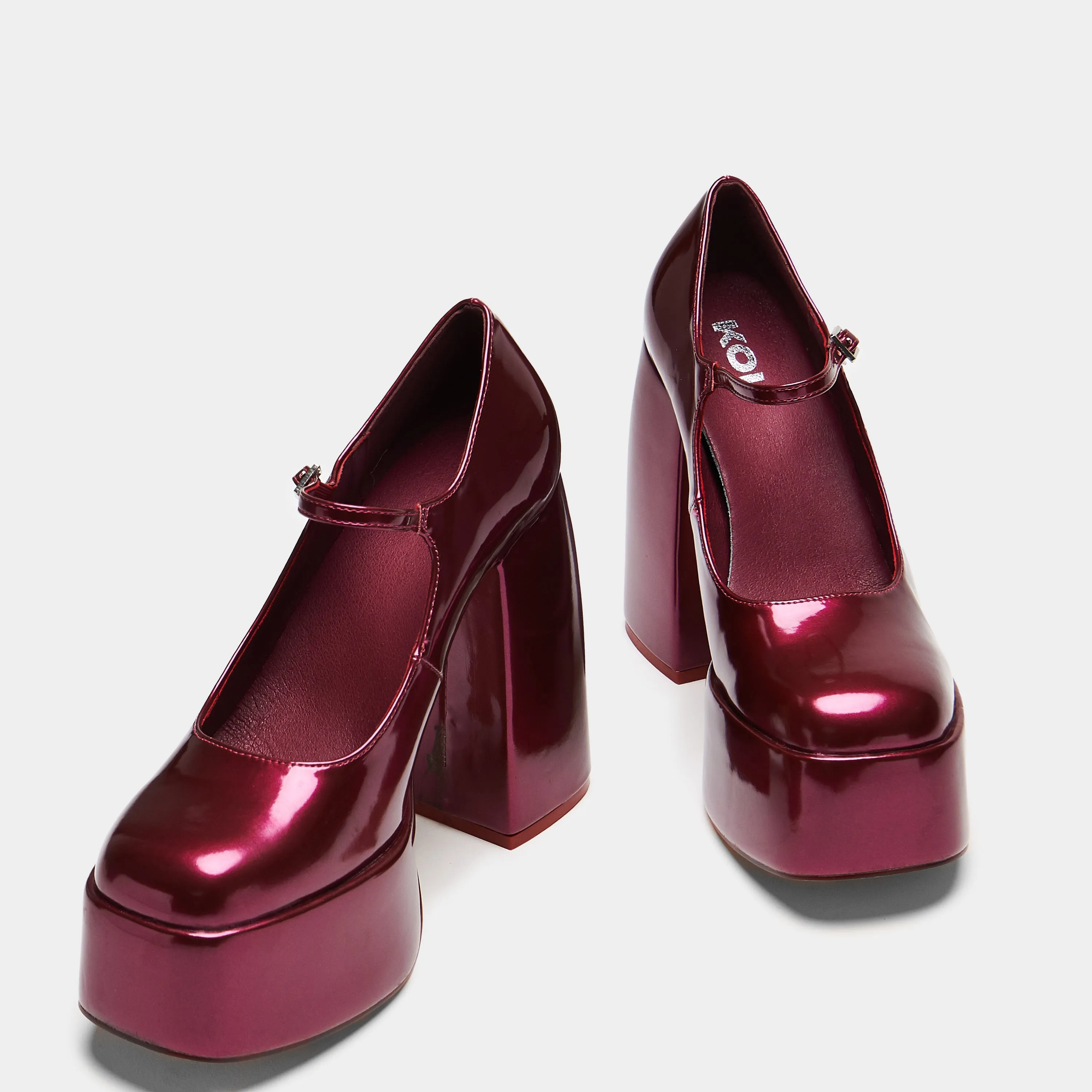 Sweet Attitude Platform Heels - Magenta Gleam