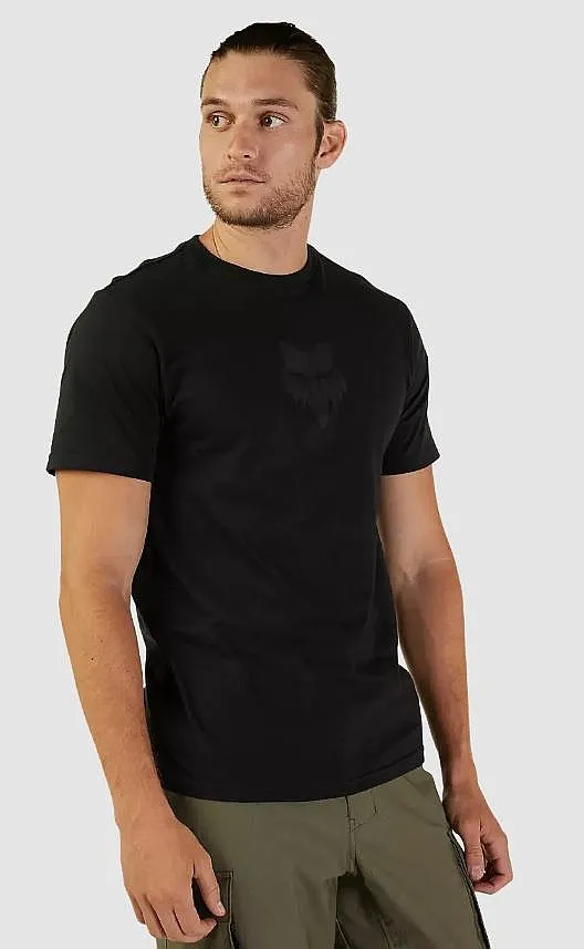 T-Shirt Fox Head Premium - Black/Black - men´s