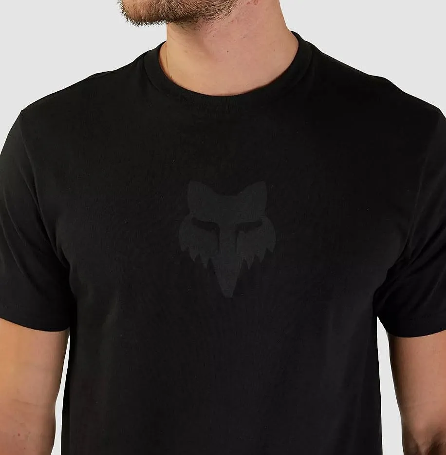 T-Shirt Fox Head Premium - Black/Black - men´s