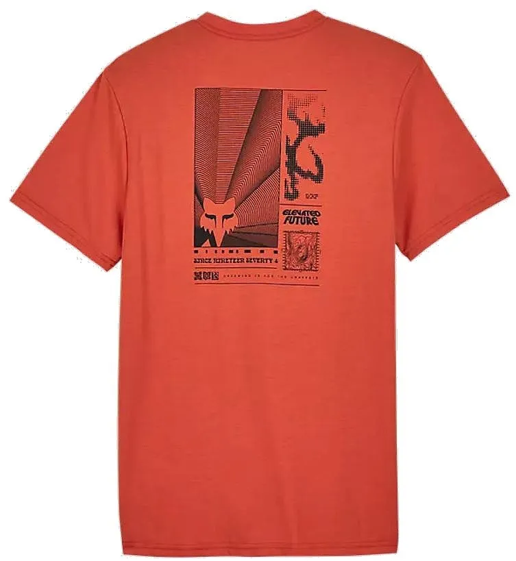 T-Shirt Fox Interfere Tech - Atomic Orange - men´s