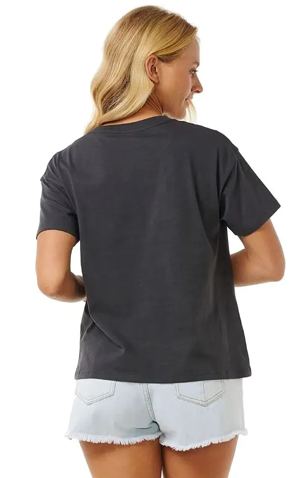 T-Shirt Rip Curl Celestial Search Relaxed - Washed Black - women´s