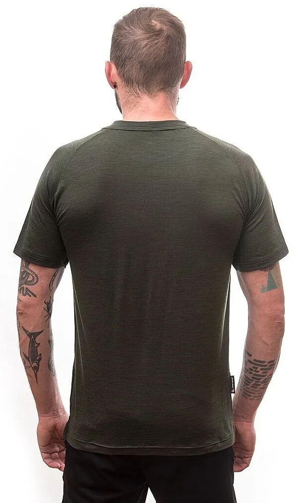 T-Shirt Sensor Merino Air PT Earth - Olive Green - men´s