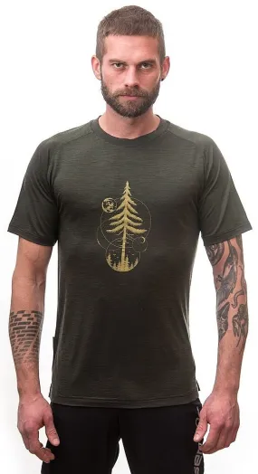 T-Shirt Sensor Merino Air PT Earth - Olive Green - men´s