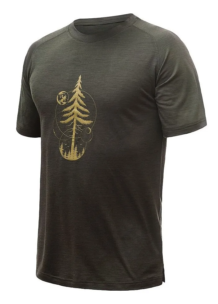 T-Shirt Sensor Merino Air PT Earth - Olive Green - men´s