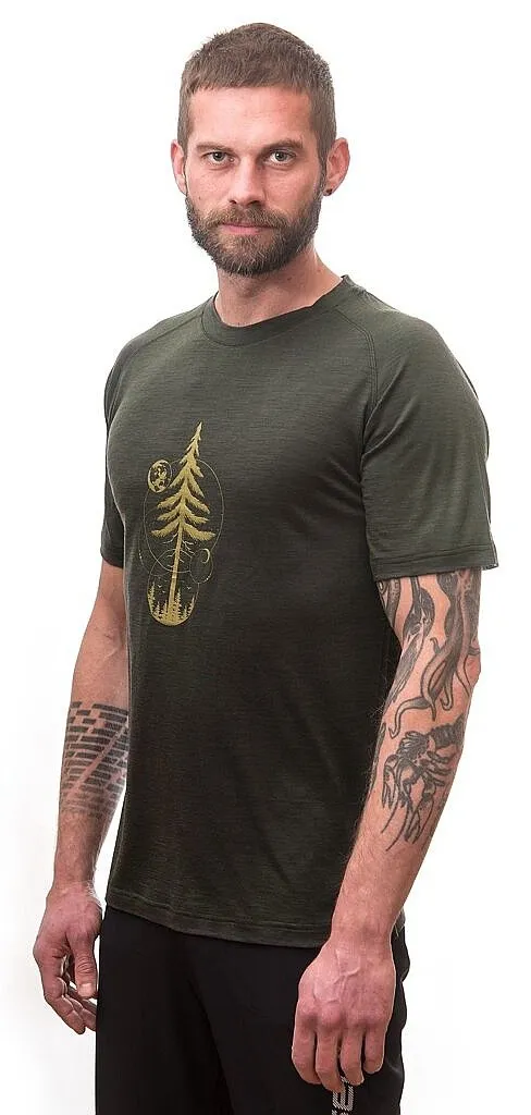 T-Shirt Sensor Merino Air PT Earth - Olive Green - men´s