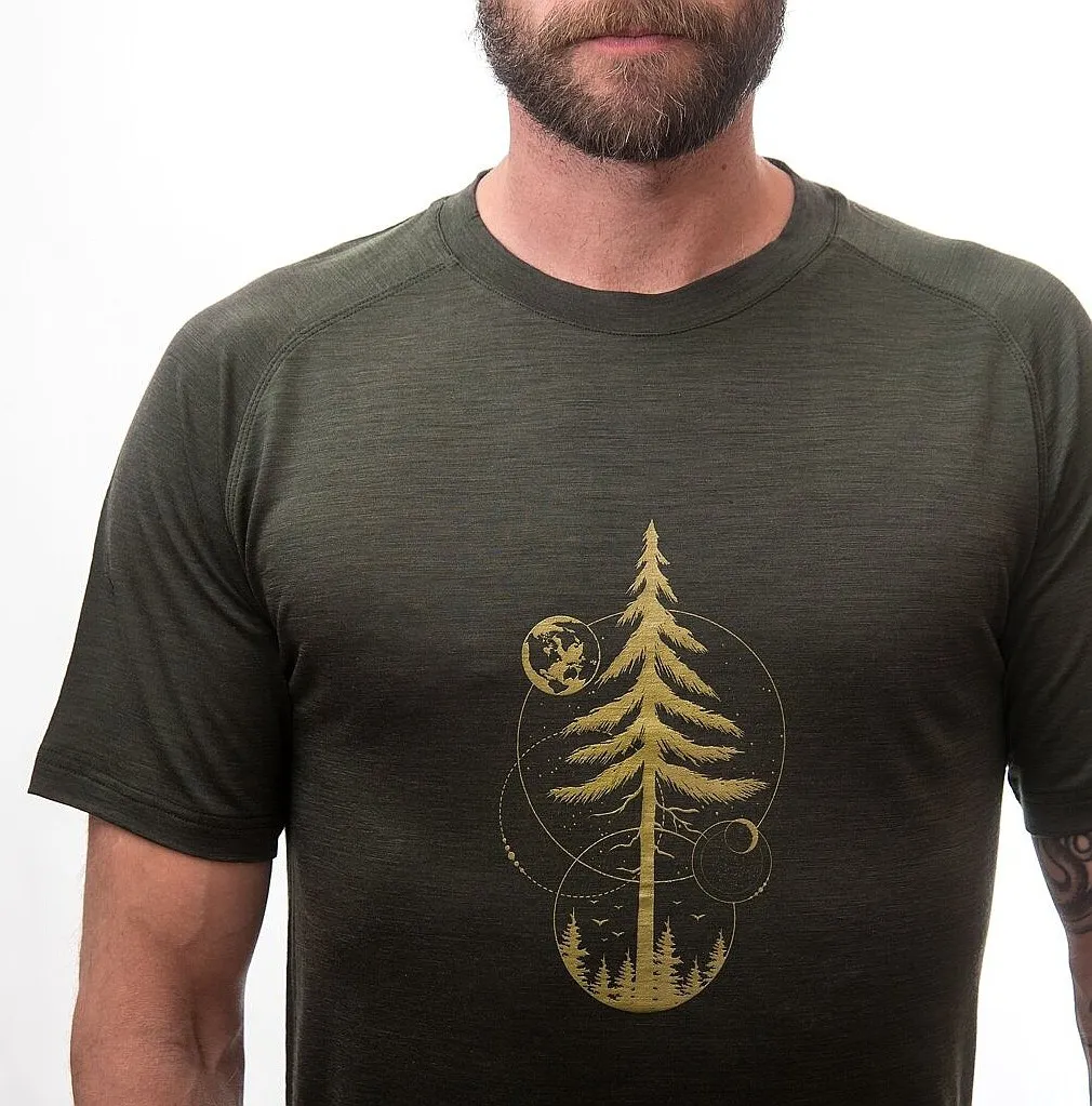 T-Shirt Sensor Merino Air PT Earth - Olive Green - men´s