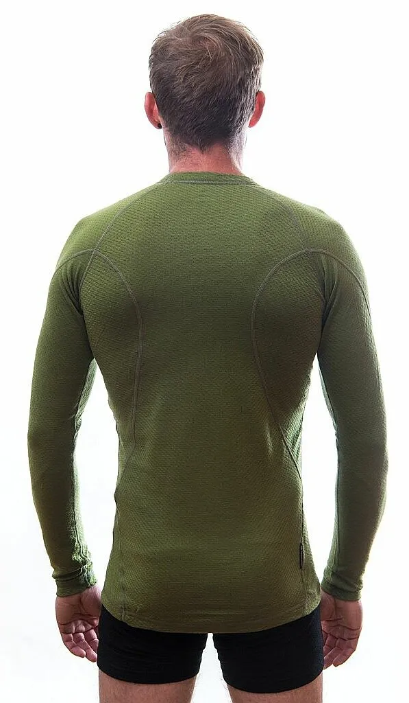 T-Shirt Sensor Merino DF LS - Safari Green - men´s