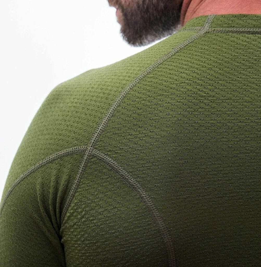 T-Shirt Sensor Merino DF LS - Safari Green - men´s