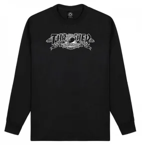 T-Shirt Thrasher Mag Banner X Antihero LS - Black - men´s