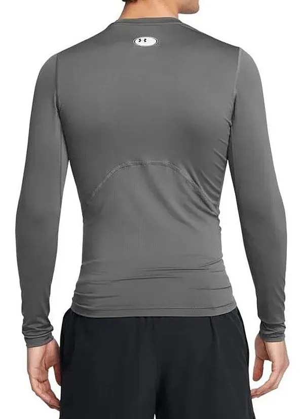 T-Shirt Under Armour HeatGear Armour Comp LS - Gray/Carbon Heather - men´s