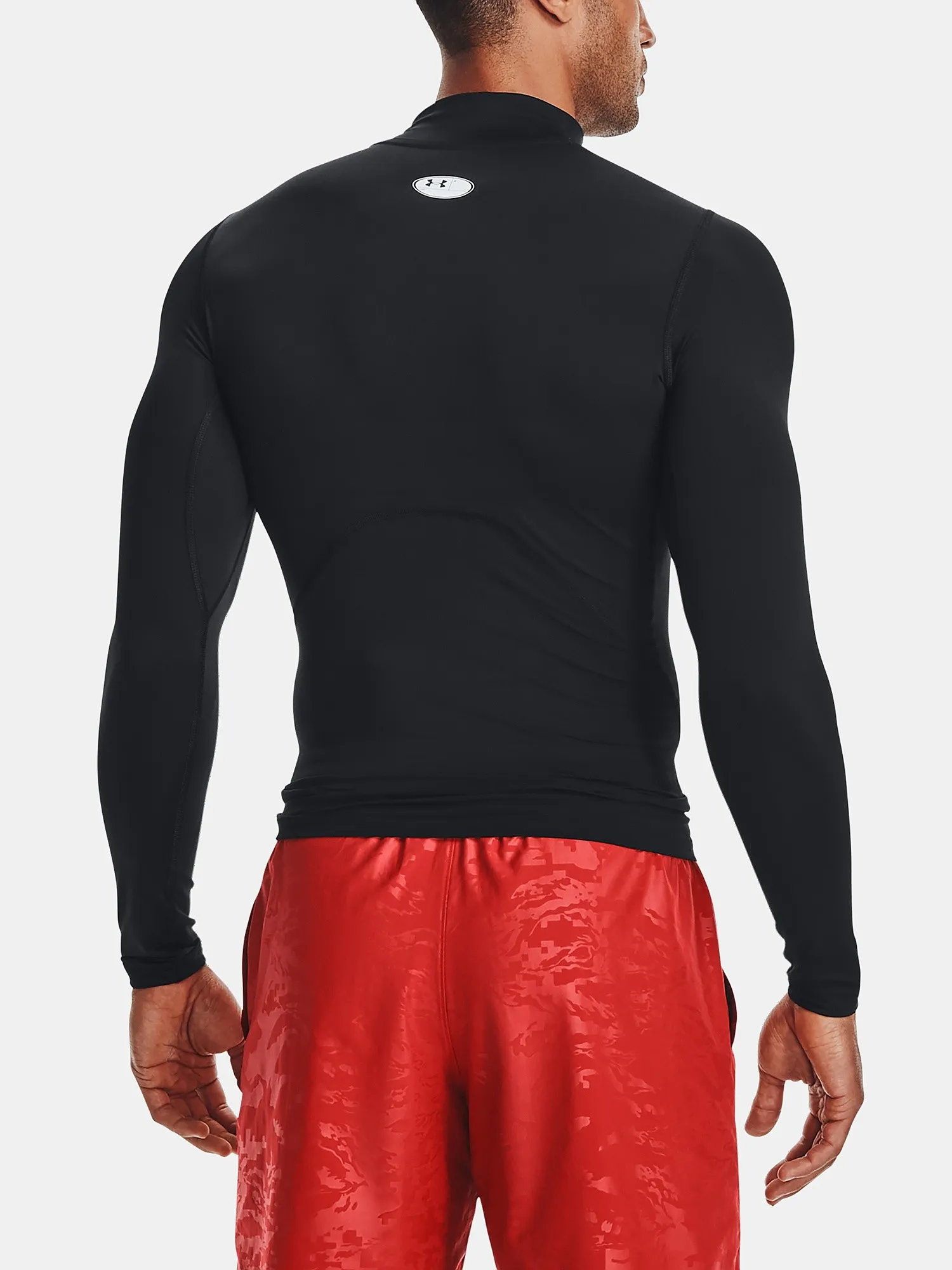 T-Shirt Under Armour HeatGear Armour Compression Mock  LS - Black - men´s