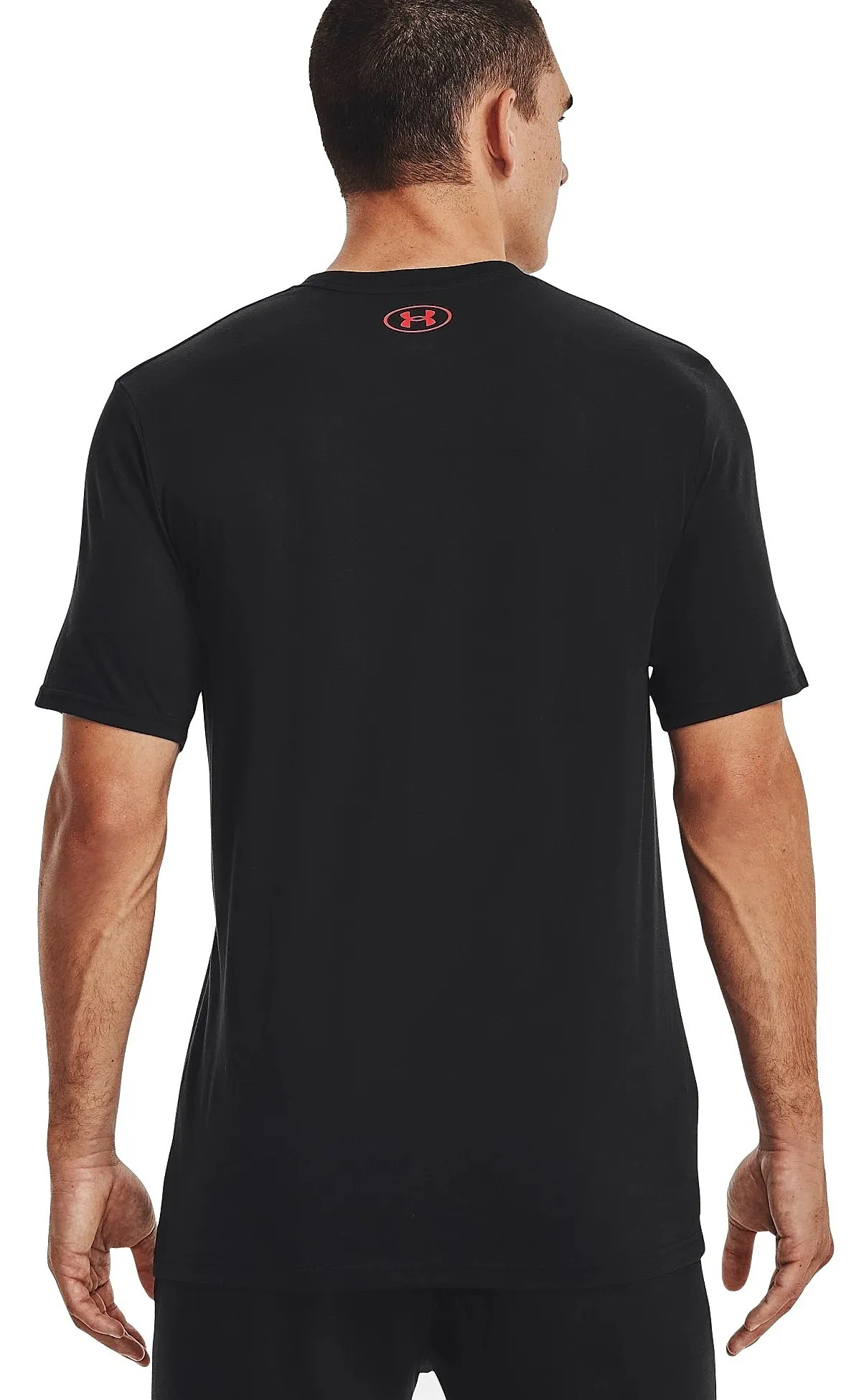 T-Shirt Under Armour Photoreal Field GF - 001/Black/Bolt Red - men´s