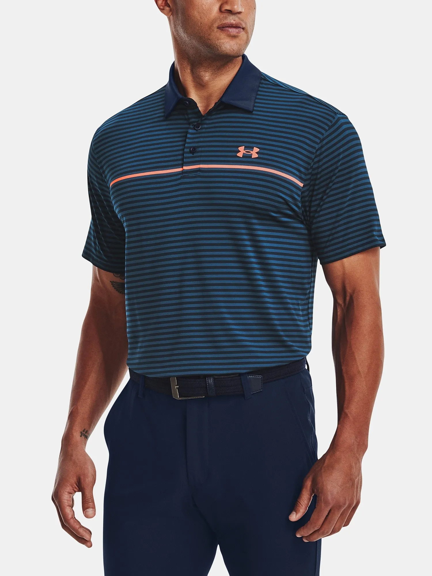 T-Shirt Under Armour Playoff 2.0 Polo - Academy/Petrol Blue - men´s