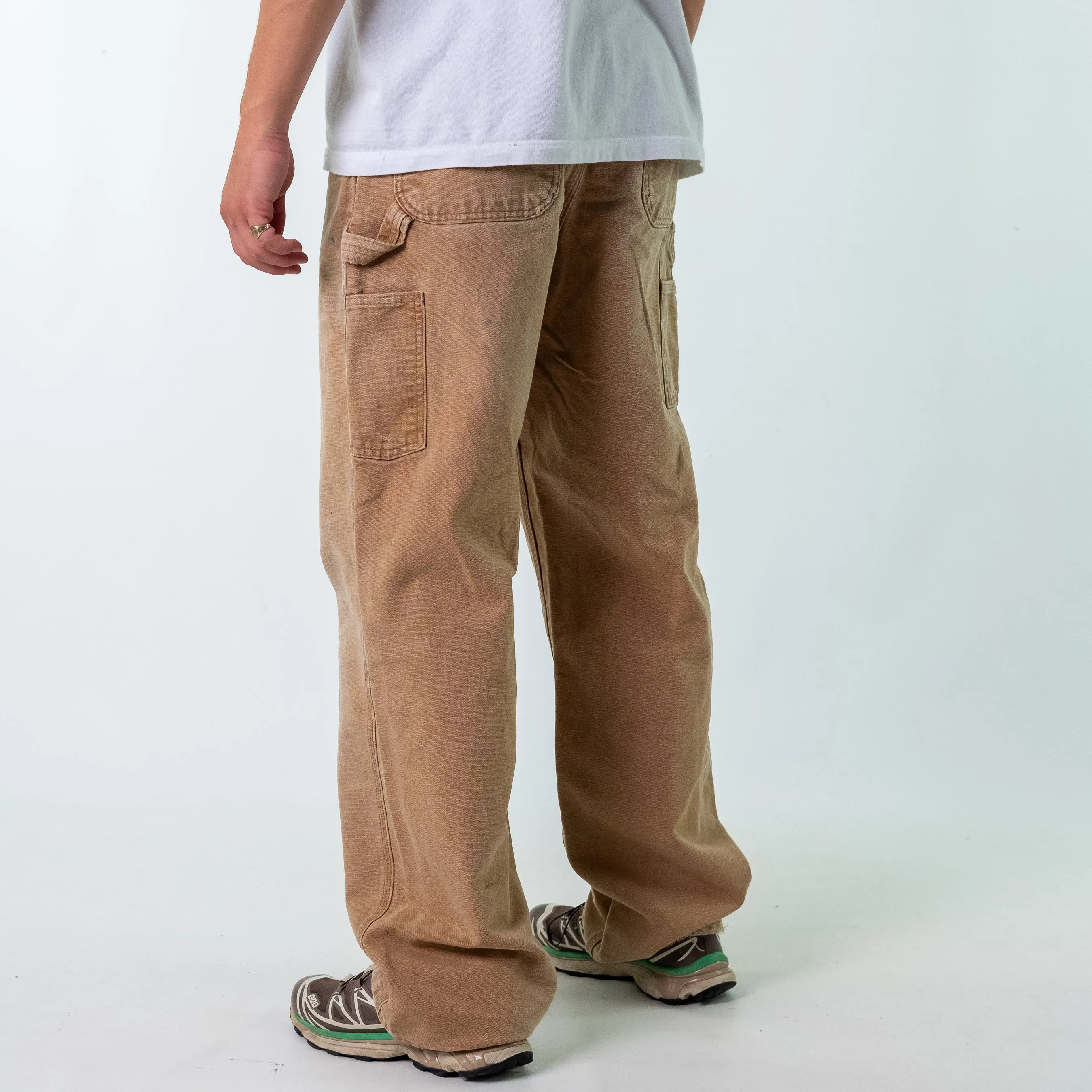 Tan y2ks Carhartt Denim Carpenter Jeans Baggy Pants (34x34)