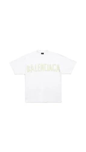 Tape Type T-shirt Medium Fit - White/Yellow