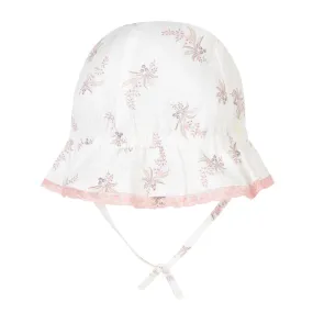 Curved Peak Sun Hat with Floral Print by Tartine et Chocolat