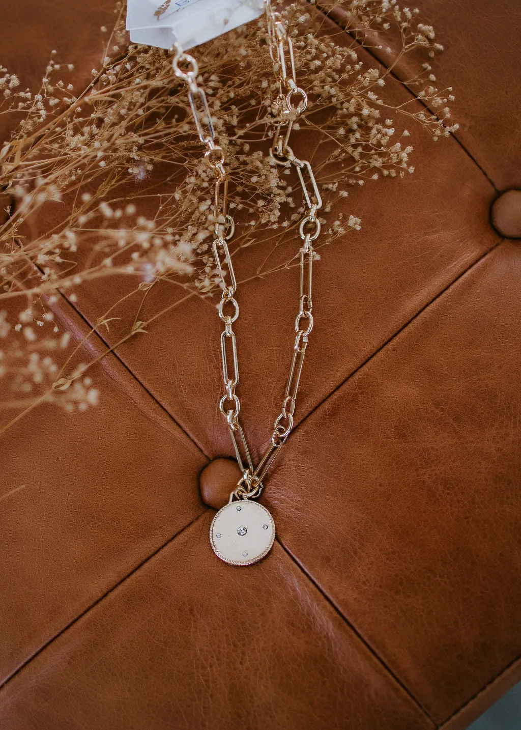 That Girl Medallion Charm Necklace