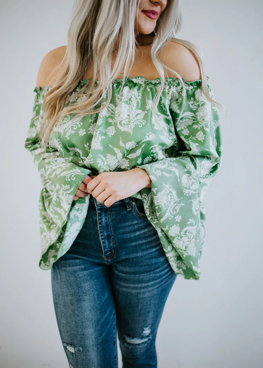 The Flower Girl Off Shoulder Top