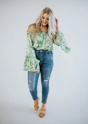 The Flower Girl Off Shoulder Top