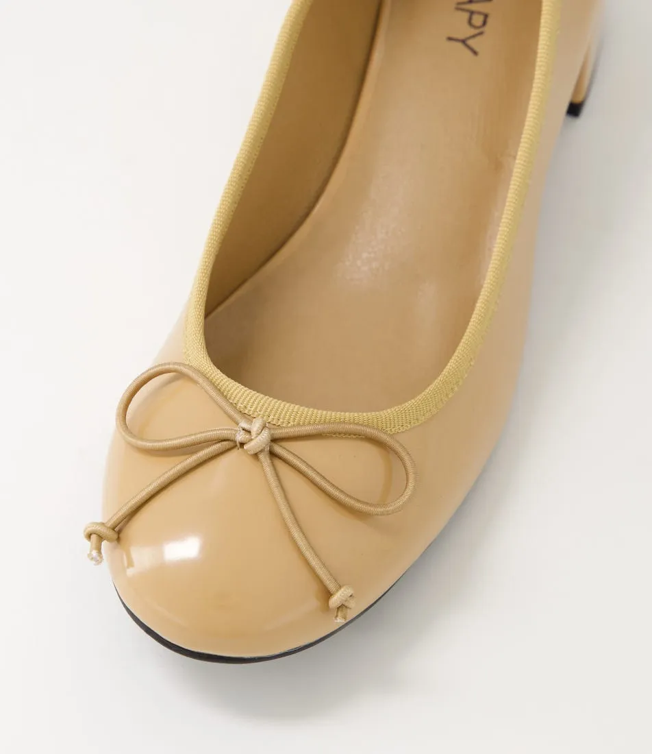 THERAPY Diana Caramel Patent Pu Heels