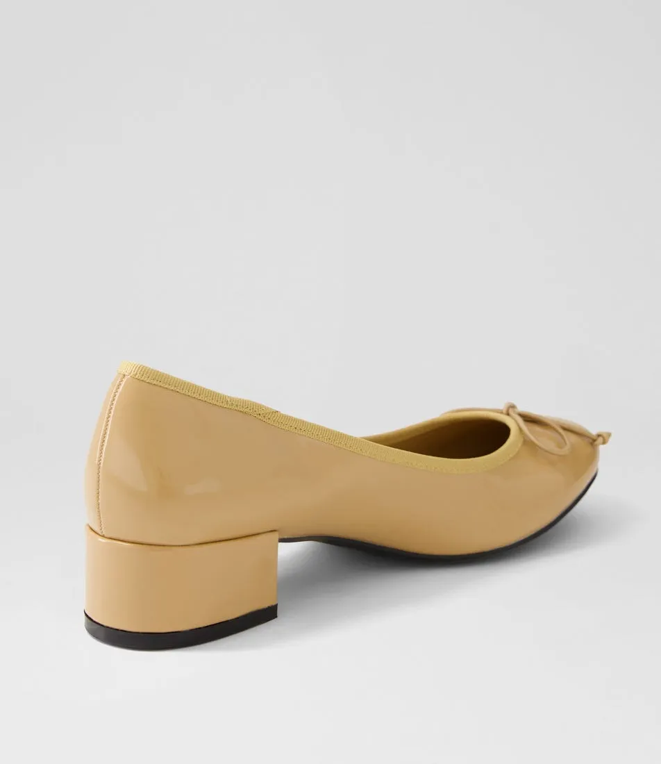 THERAPY Diana Caramel Patent Pu Heels