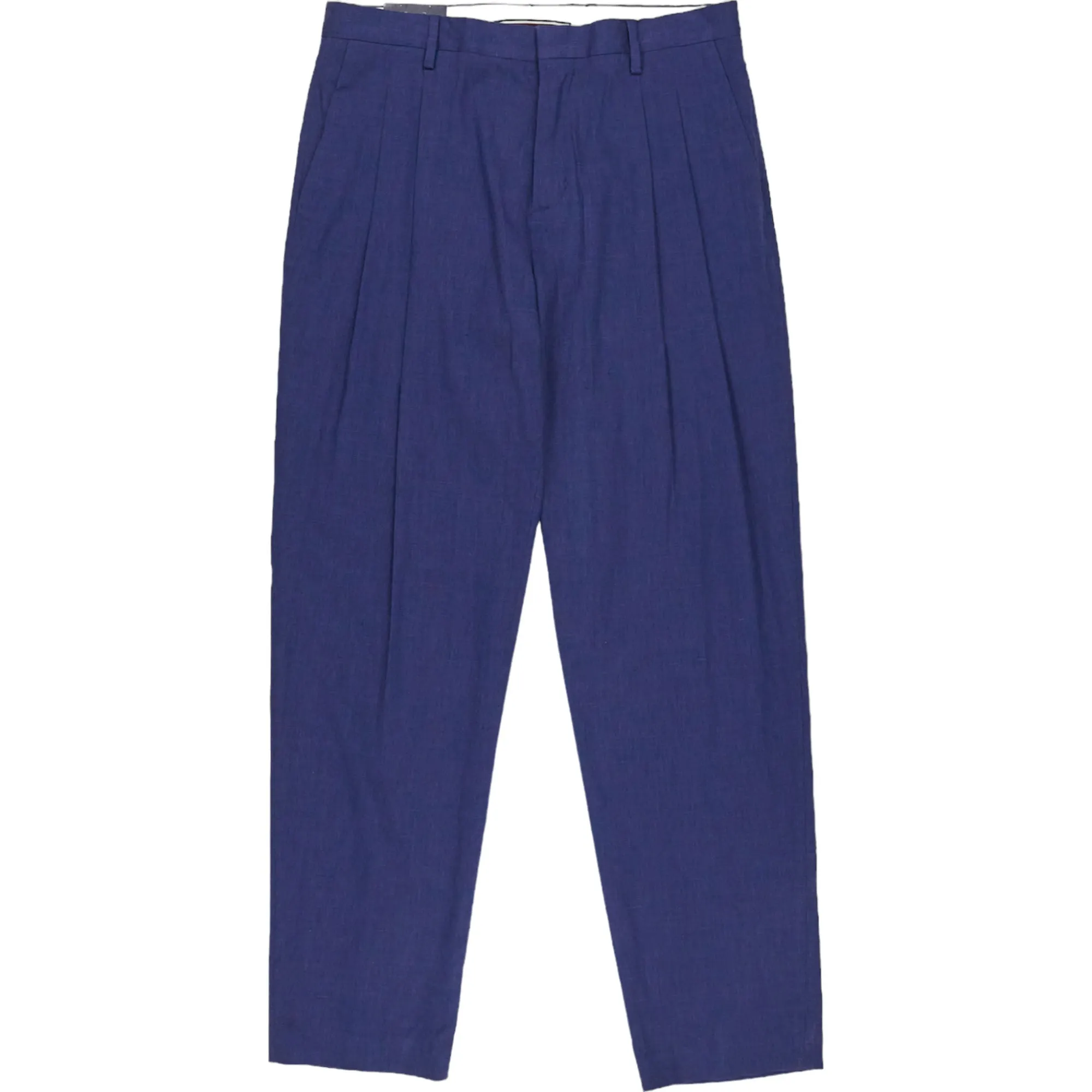 Tommy Hilfiger Blue Linen Blend Trousers