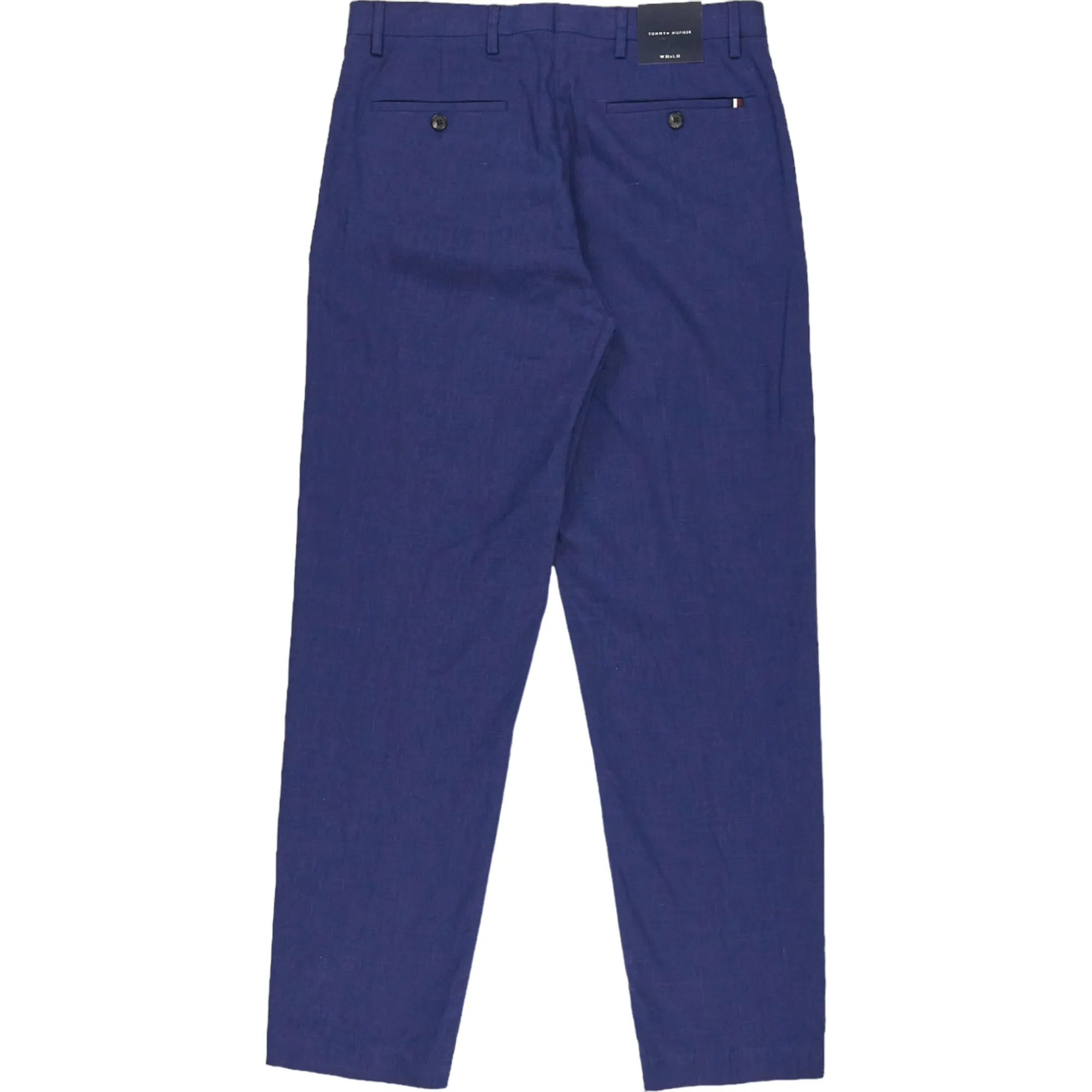 Tommy Hilfiger Blue Linen Blend Trousers