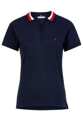 Tommy Hilfiger Women's Slim Fit Polo Shirt - Navy Blue