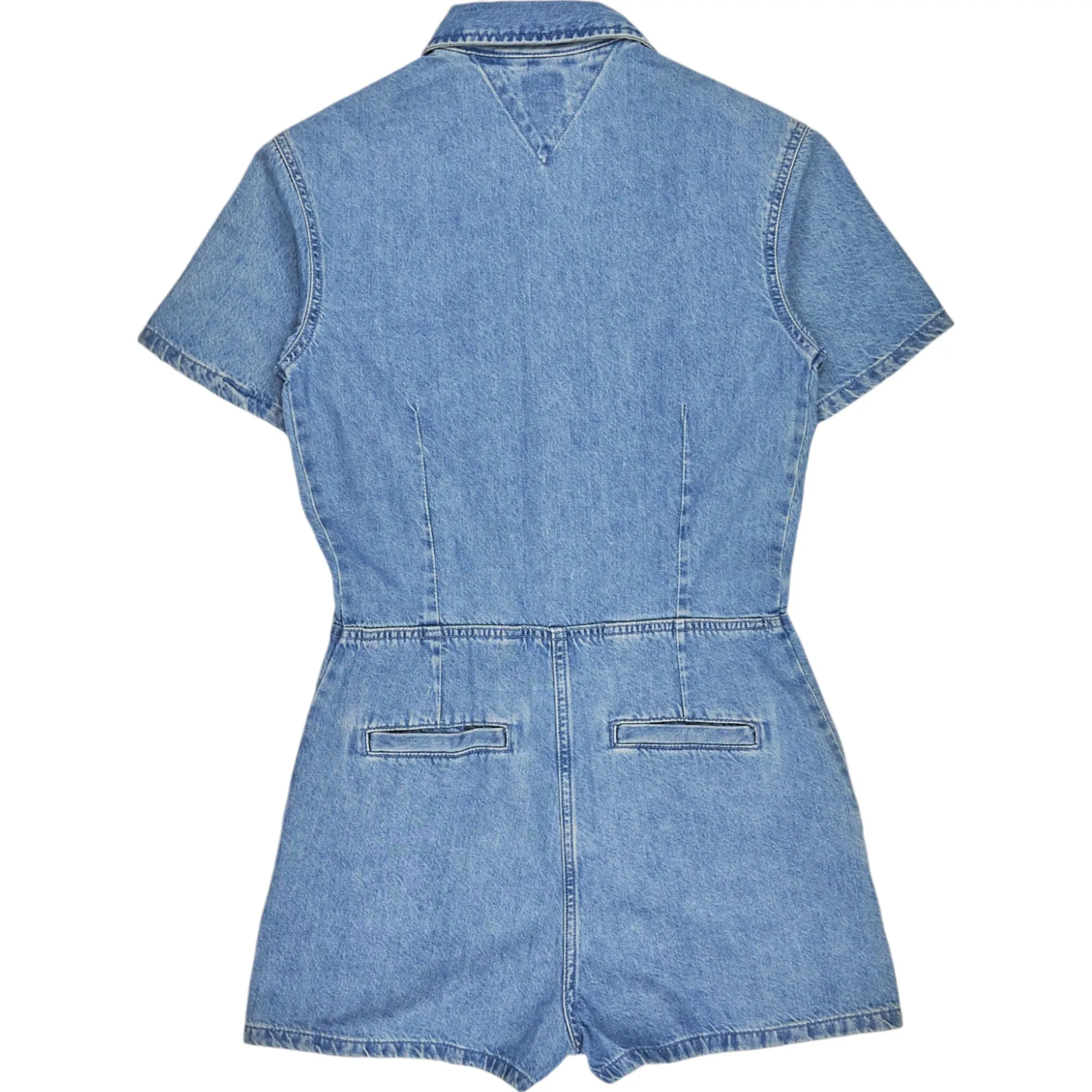 Tommy Jeans Light Blue Denim Playsuit