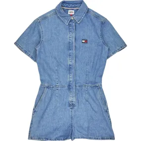 Tommy Jeans Light Blue Denim Playsuit