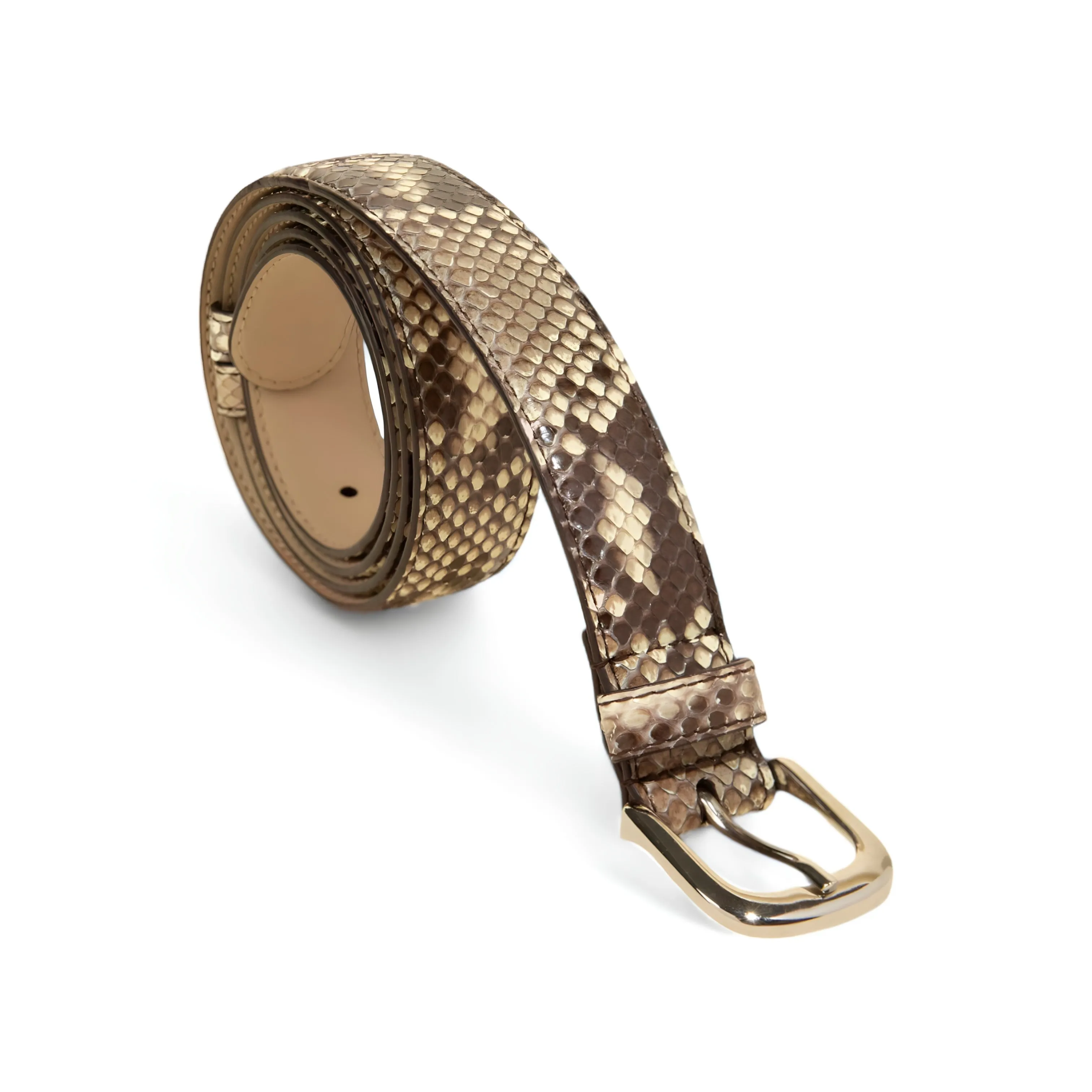 Tuzzi Uomo Men's Italian Genuine Exotic Python Men's Luxury Belts (TZ1005)