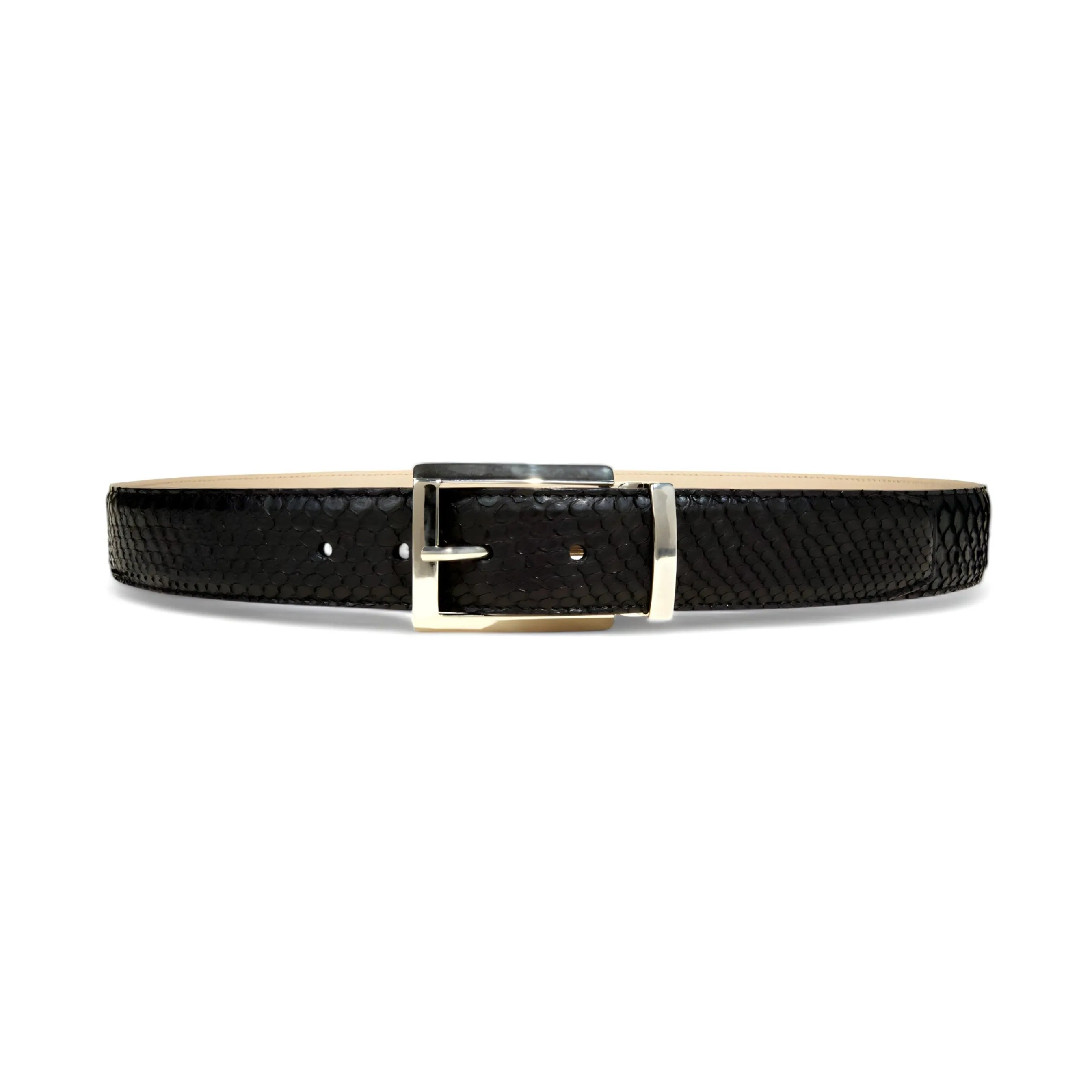 Tuzzi Uomo Men's Italian Genuine Python Men's Luxury Belt (TZ1004)